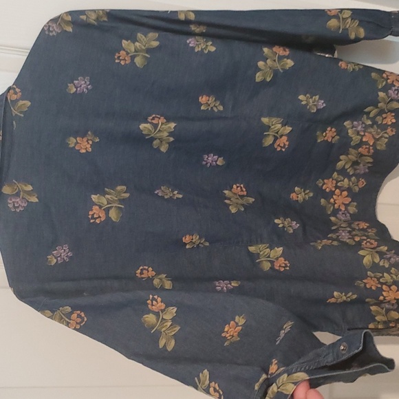 Floral denim long sleeves - Picture 7 of 9